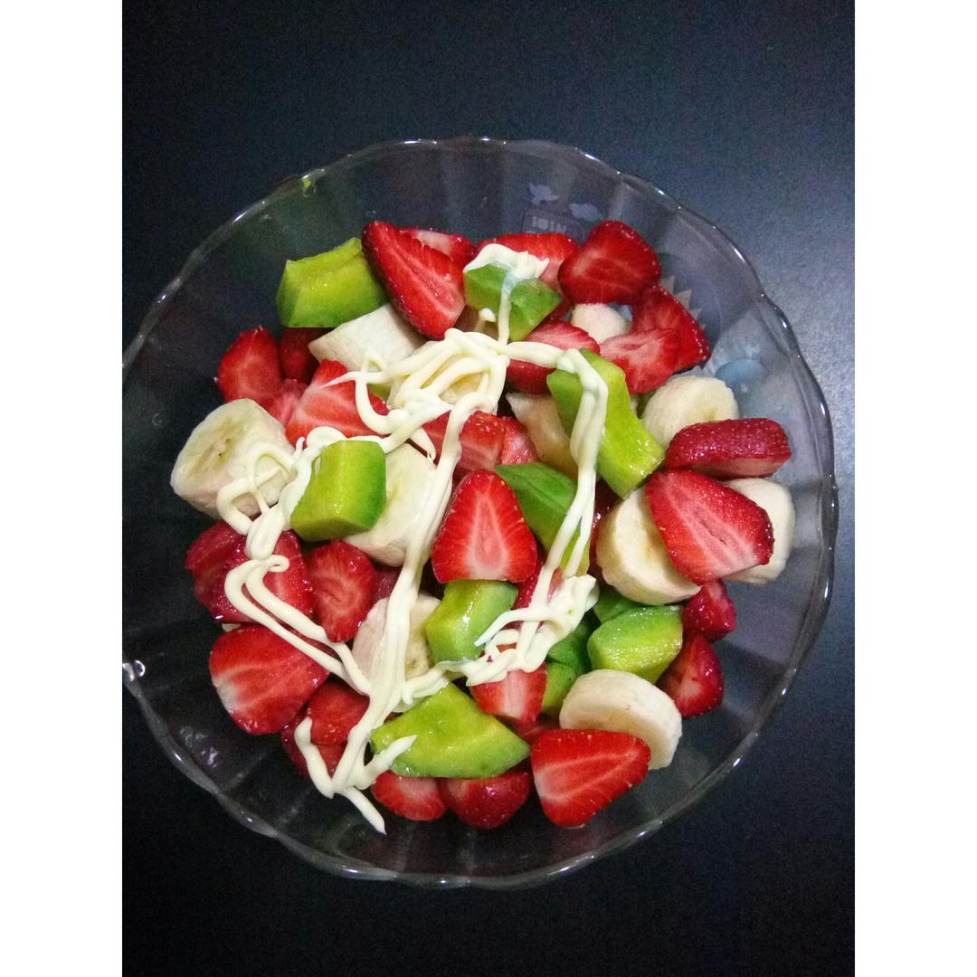 独爱普洱做的水果沙拉
