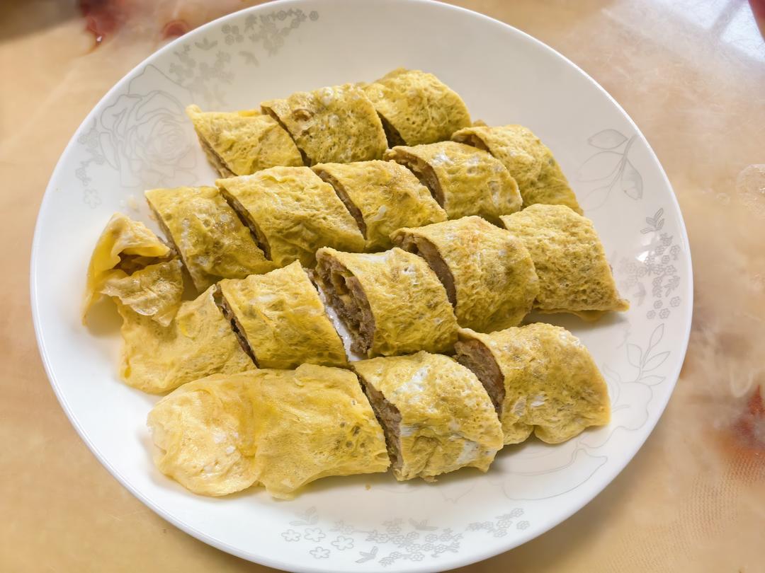 蛋卷肉鸡蛋皮卷肉
