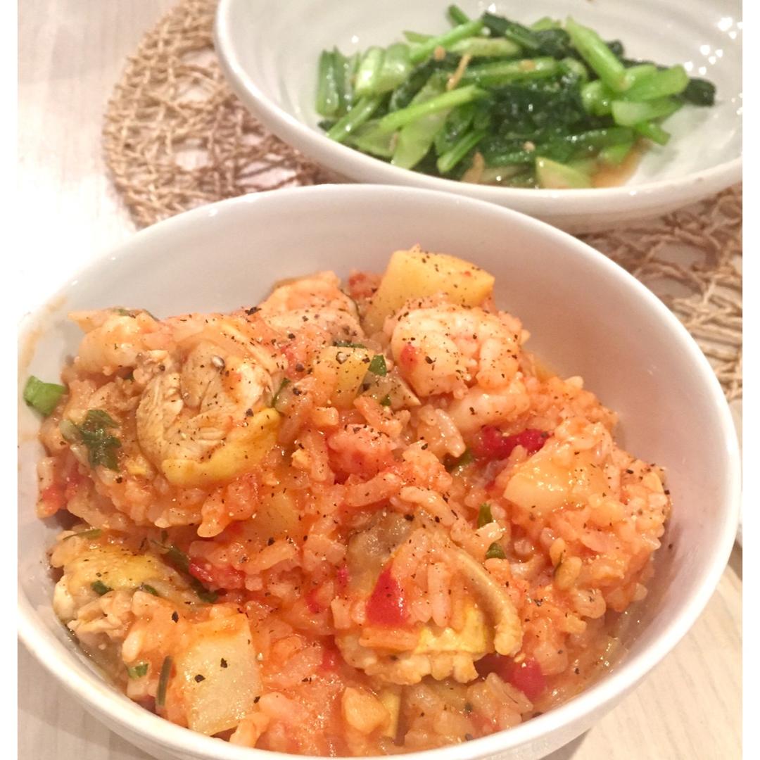 意式海鲜烩饭 Seafood Risotto