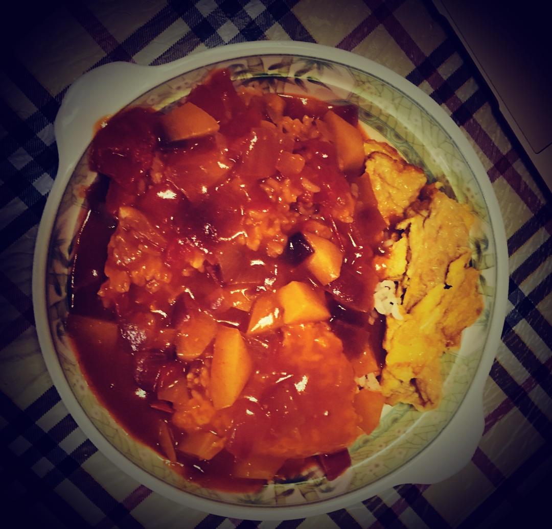 啤酒团子做的番茄咖喱