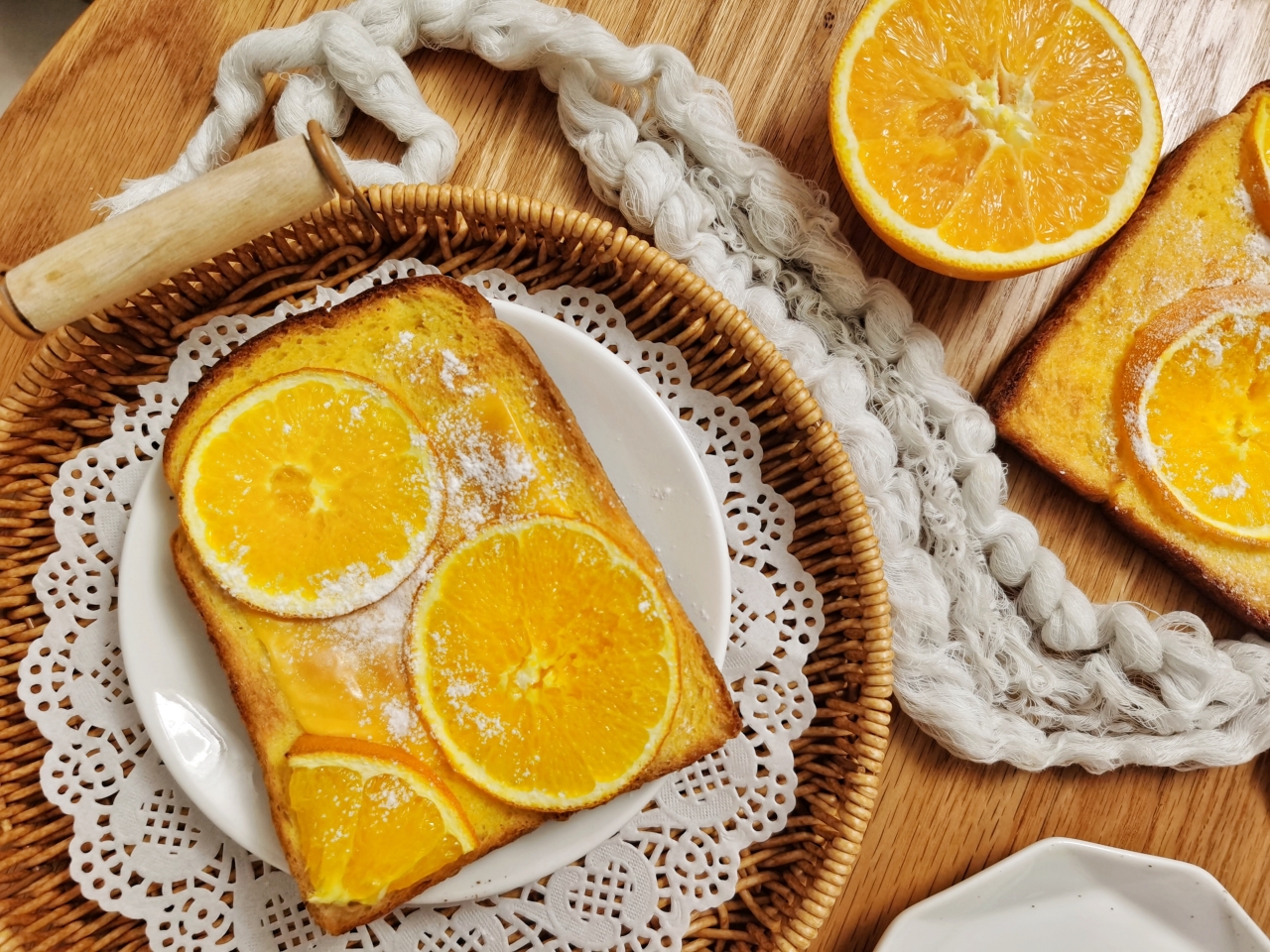 橙香🍊烤吐司的做法