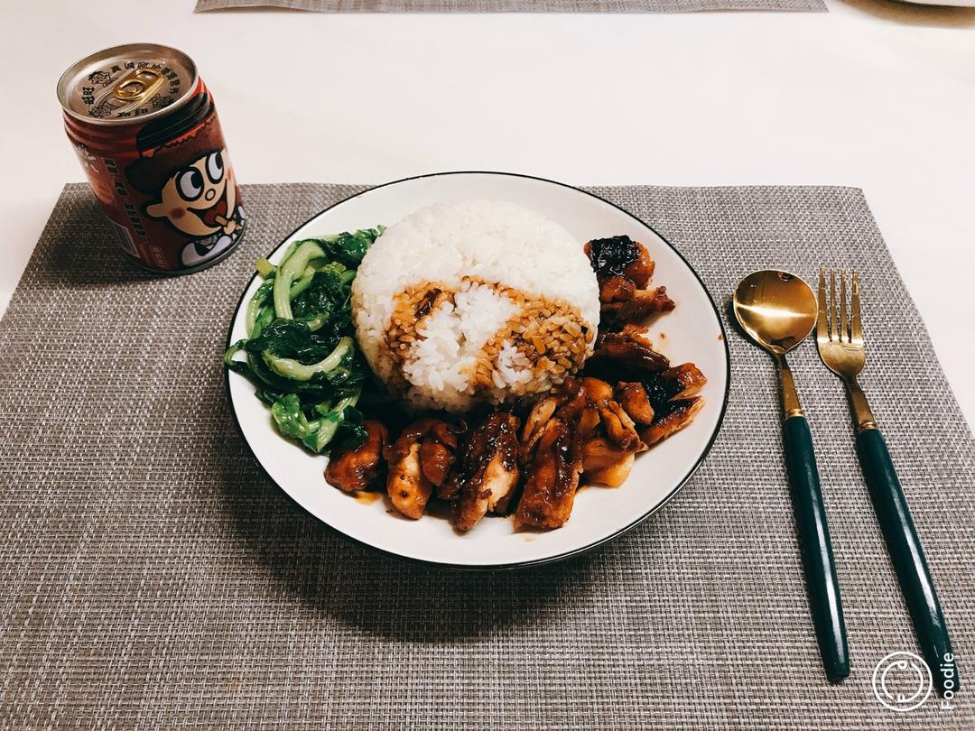 照烧鸡腿饭
