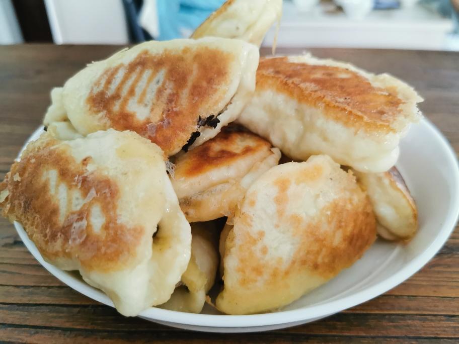 香菇木耳肉馅水煎包