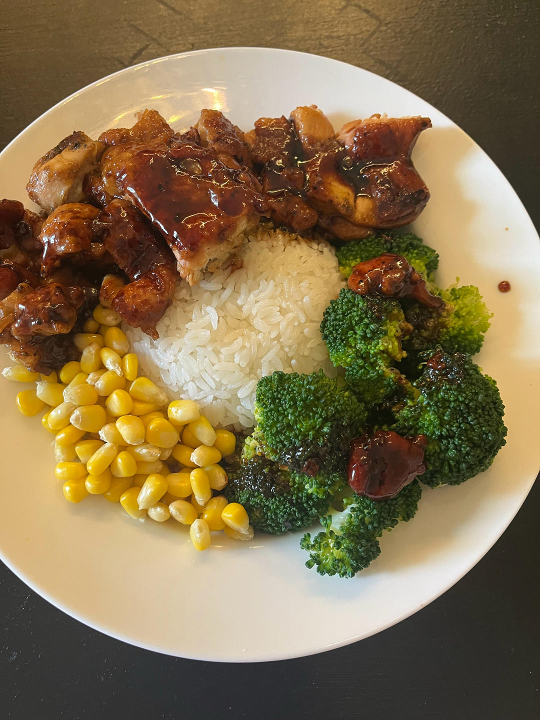 不放一滴油的照烧鸡腿饭