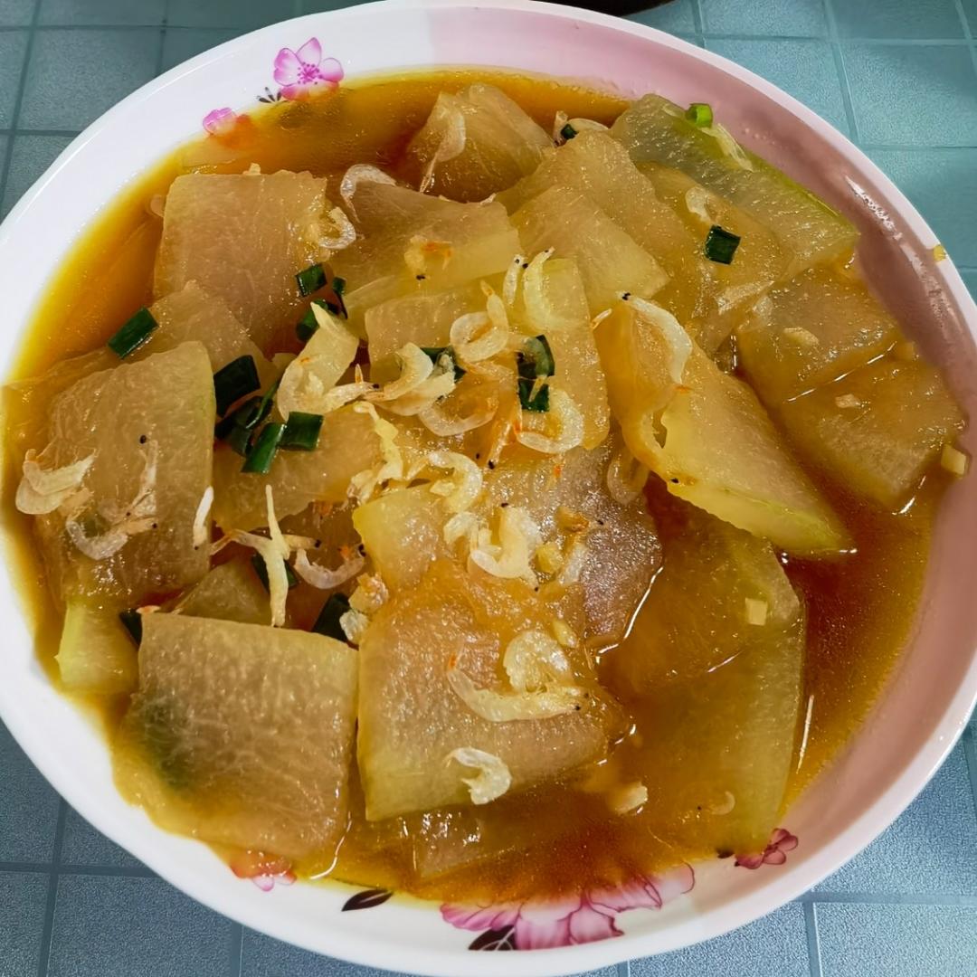 家常菜～蚝油虾皮烧冬瓜