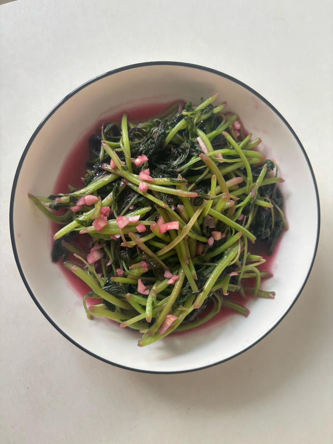 清炒红苋菜（简单菜也有窍门，一看就明白）