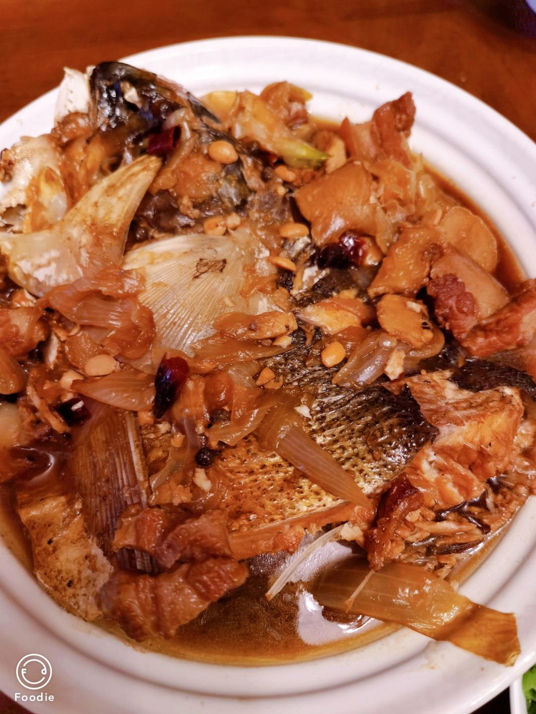 鱼头泡饼 炖鱼头（家庭版旺顺阁）