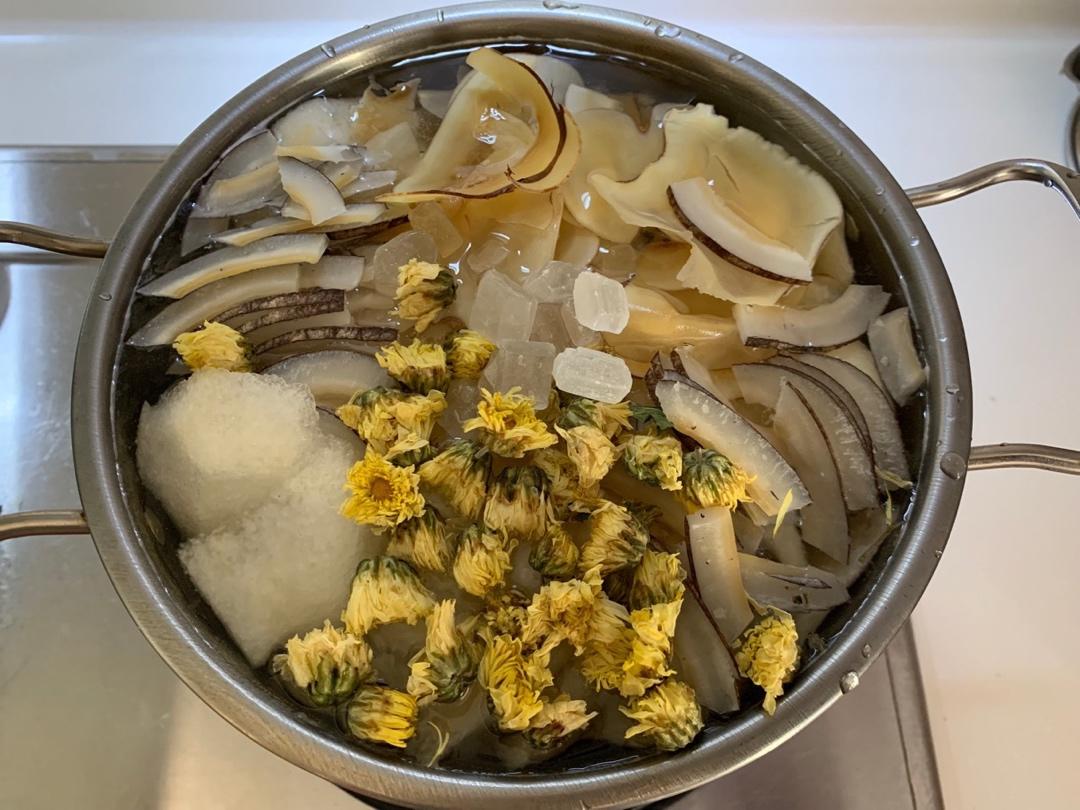 海底椰雪梨菊花膏