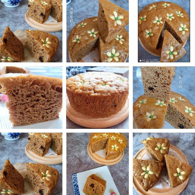 最受欢迎的红糖发糕(原创独家配方)