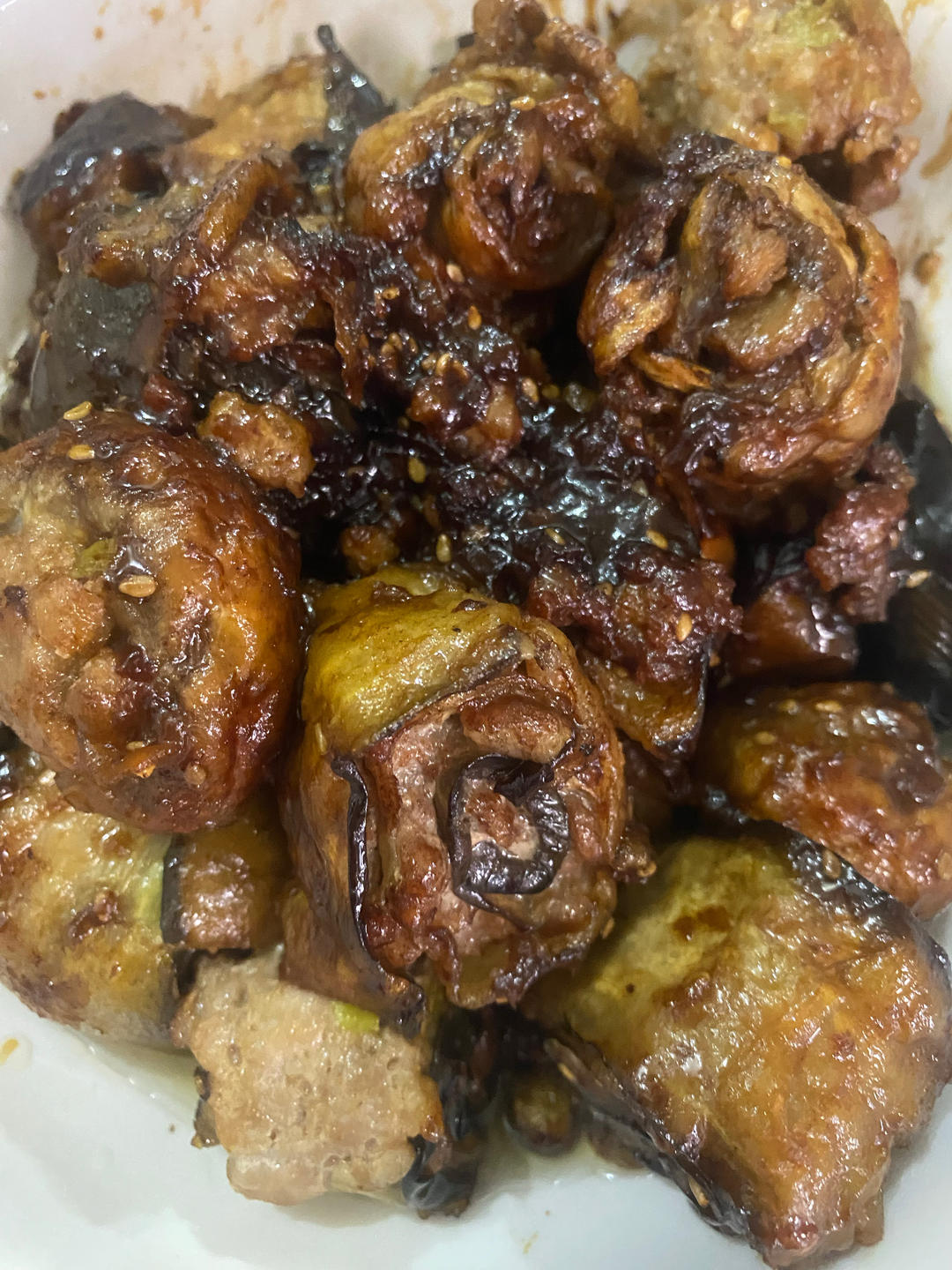 炸茄子卷