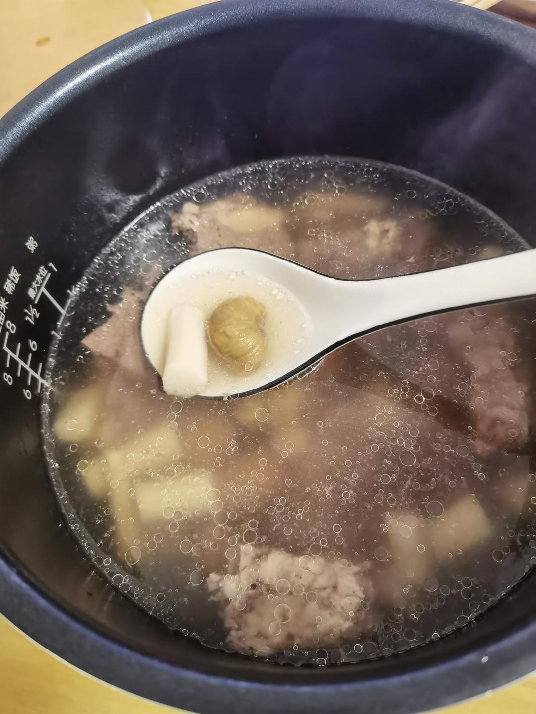 温润滋补——板栗山药排骨汤（超简单电饭锅版，再附超方便调料配方）