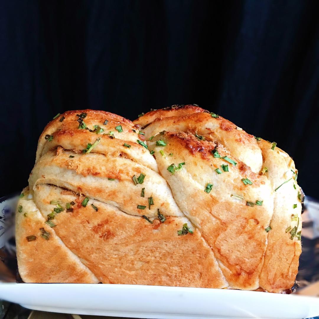 香葱肉松手撕吐司