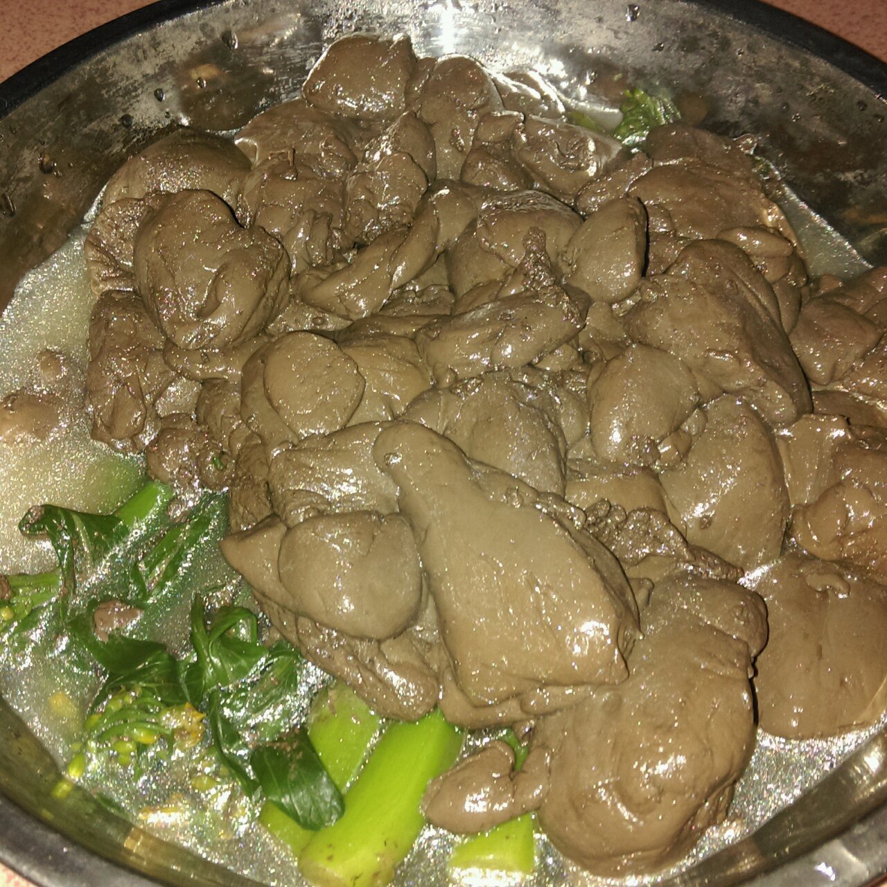 青菜滚鸭血