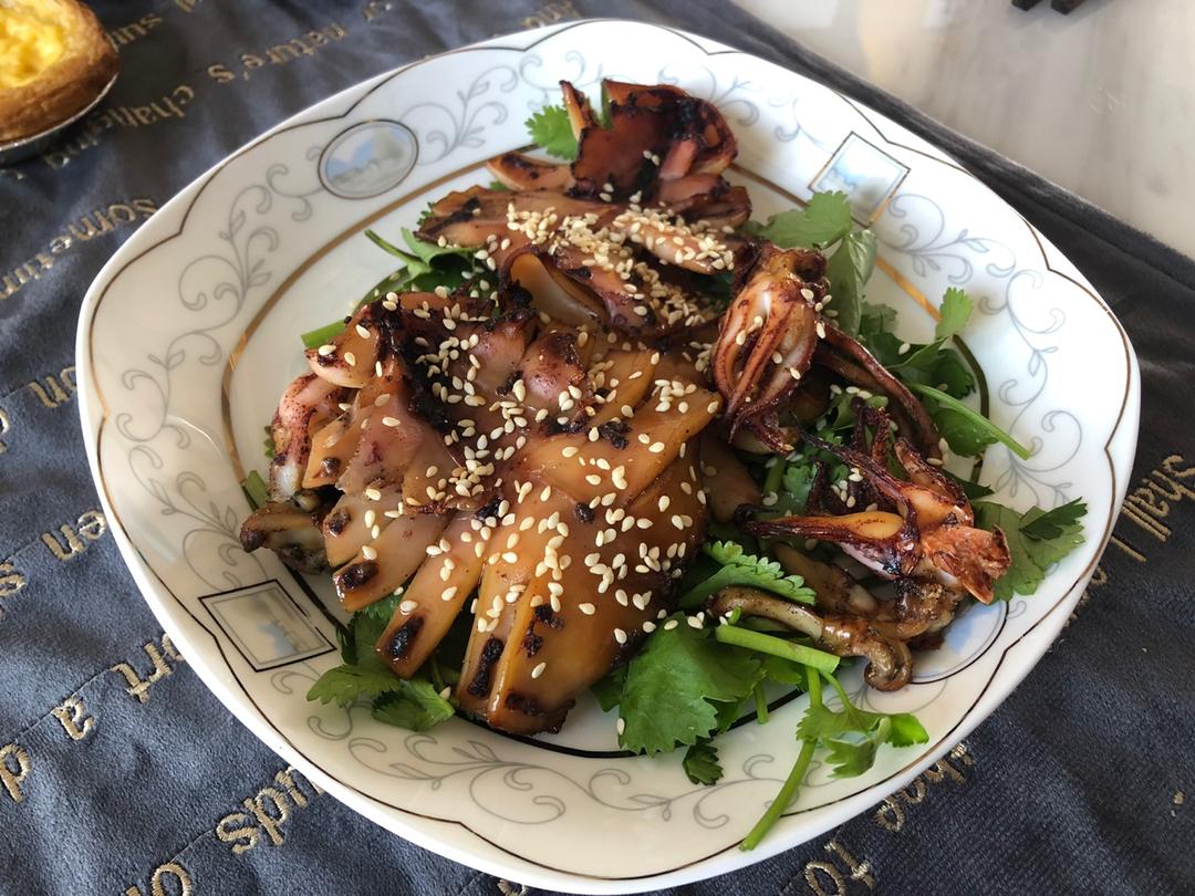 【樉樉的小厨房】秒杀烧烤摊的超简单烤箱版～照烧酱烤鲜鱿鱼