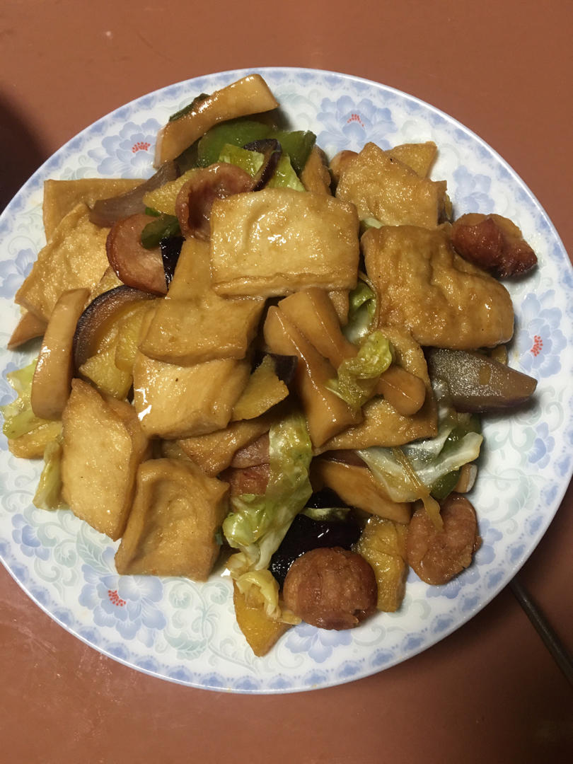 家常做法~［干锅千页豆腐］