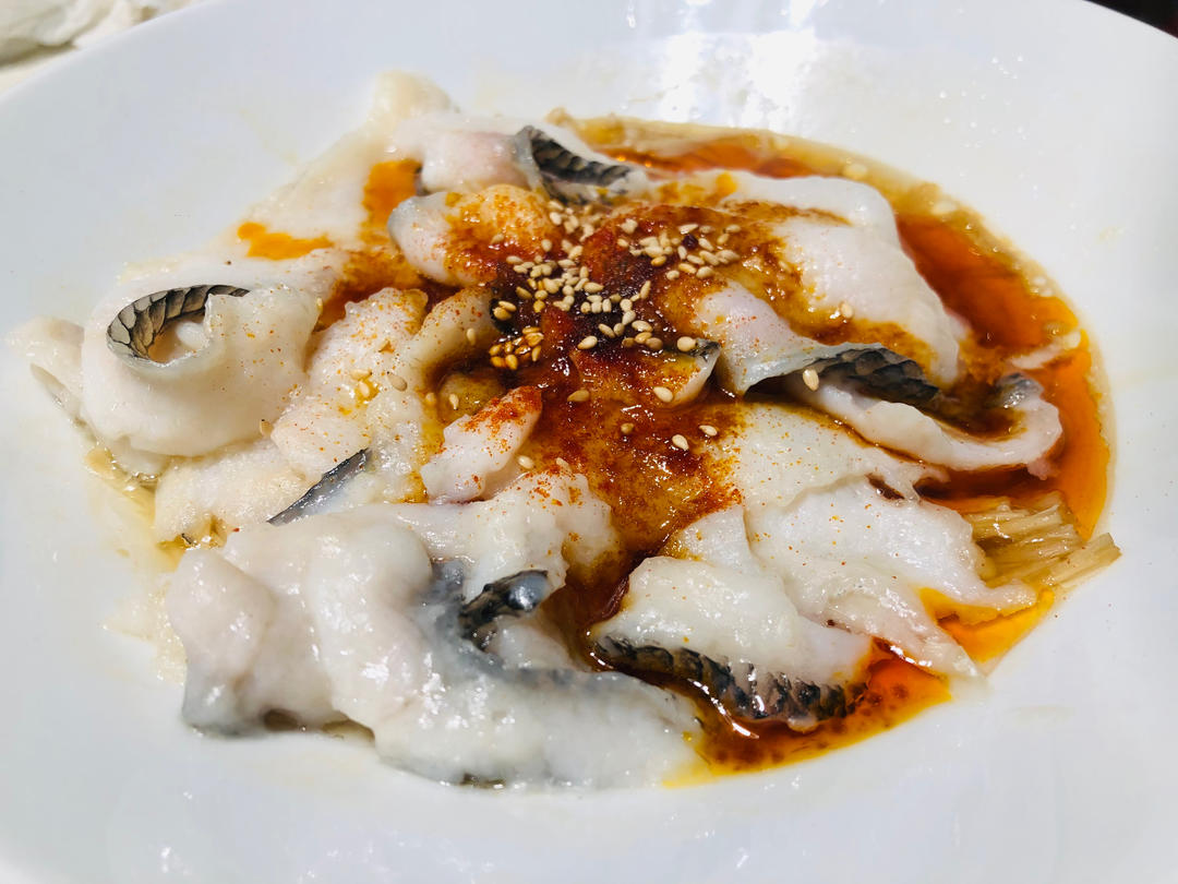 花椒蒸鱼片
