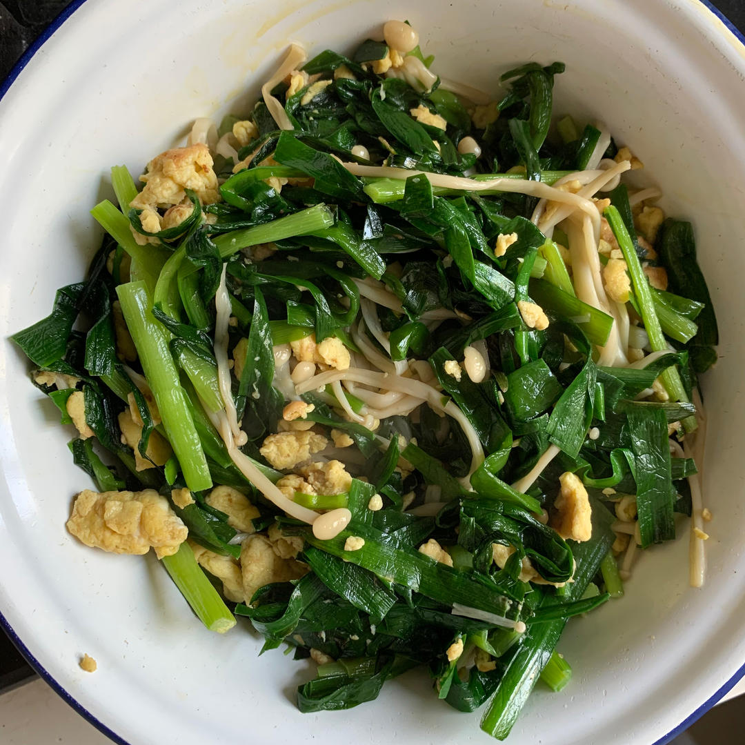 韭菜炒鸡蛋——三分钟快手下饭菜 掌握火候的秘诀