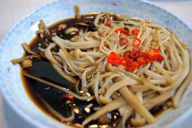 白灼金针菇