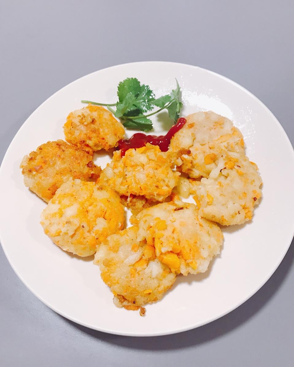 土豆胡萝卜丝煎饼