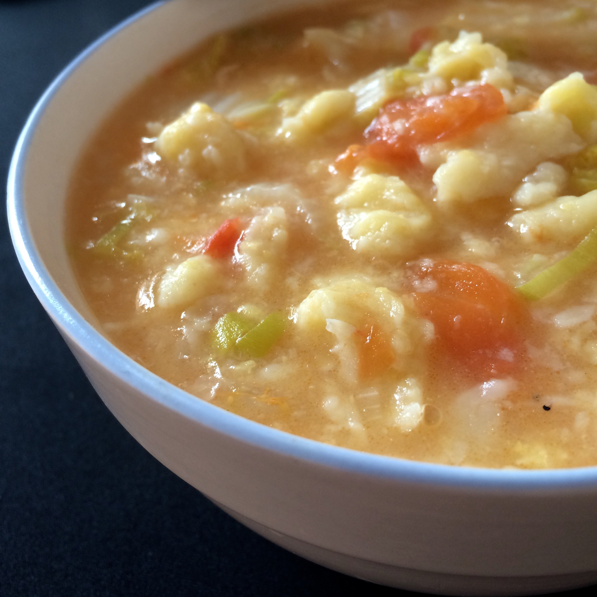 西红柿鸡蛋疙瘩汤