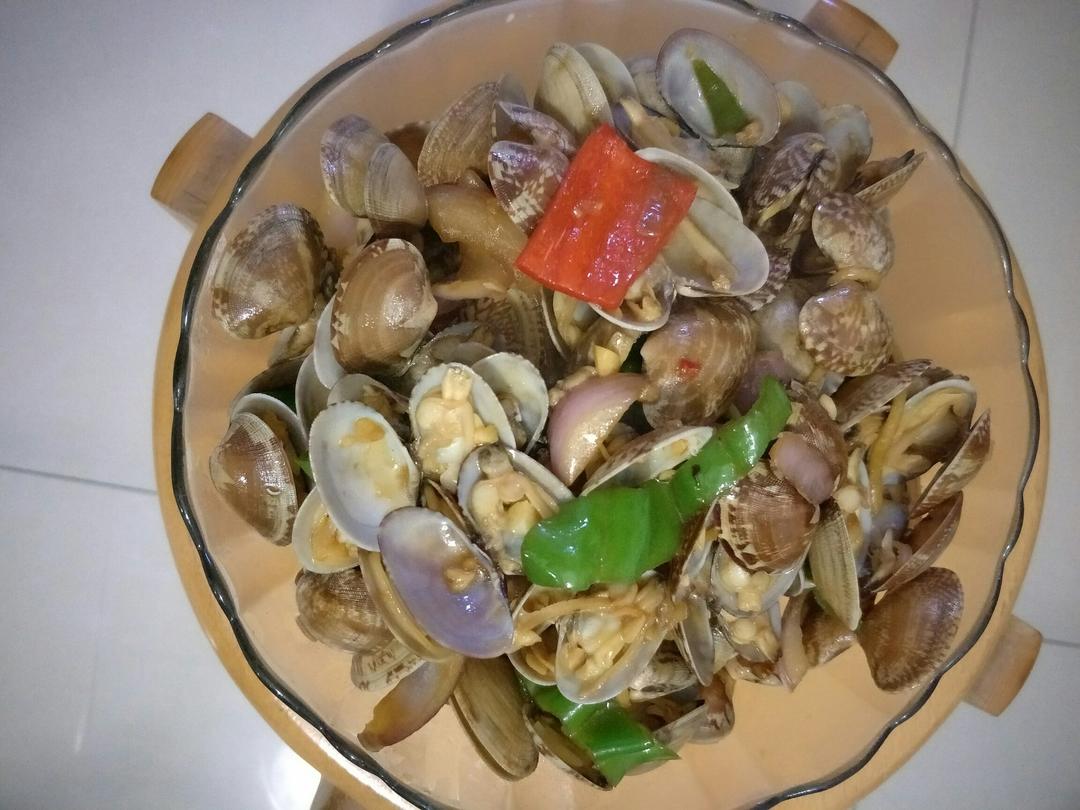 爆炒蒜蓉花甲