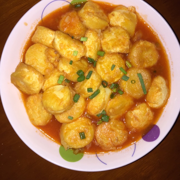 番茄酱煎日本豆腐