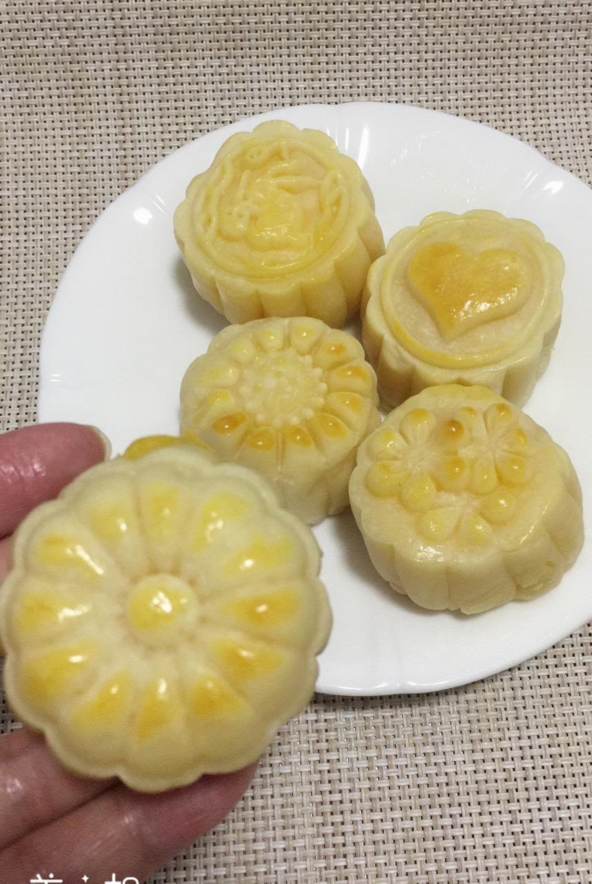 流心奶黄月饼（无吉士粉/转化糖浆版本）【曼食慢语】