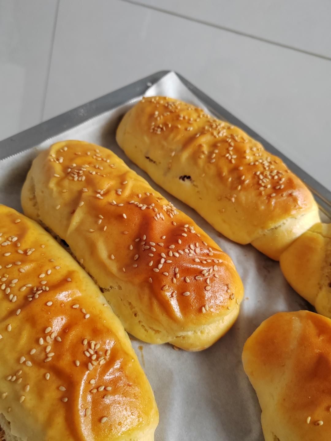 黄油面包卷（红豆陷）超级松软