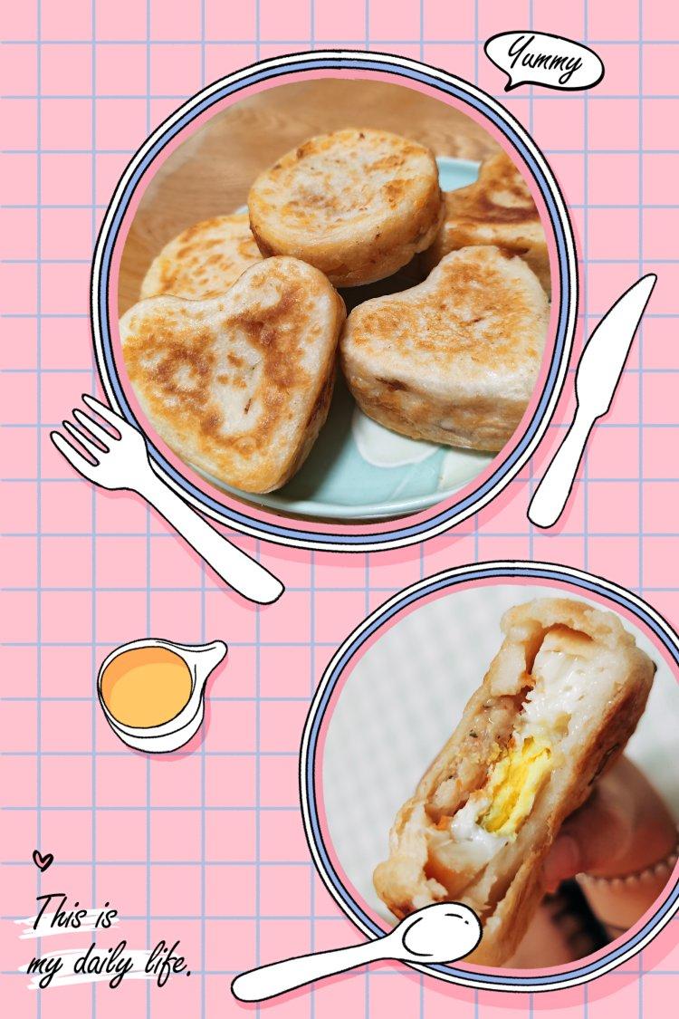 早餐霸王~沉甸甸鸡蛋汉堡