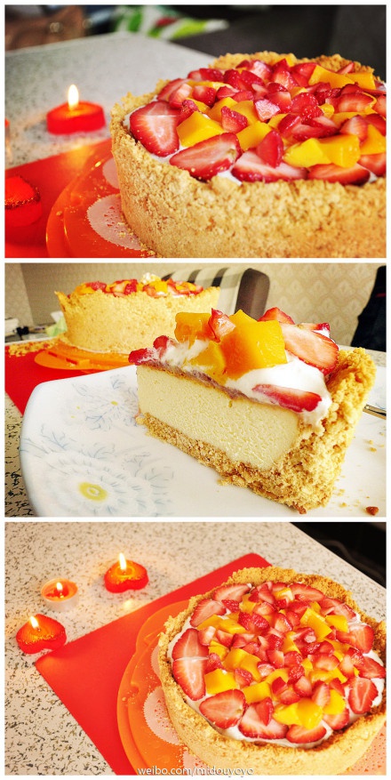水果奶油蛋糕