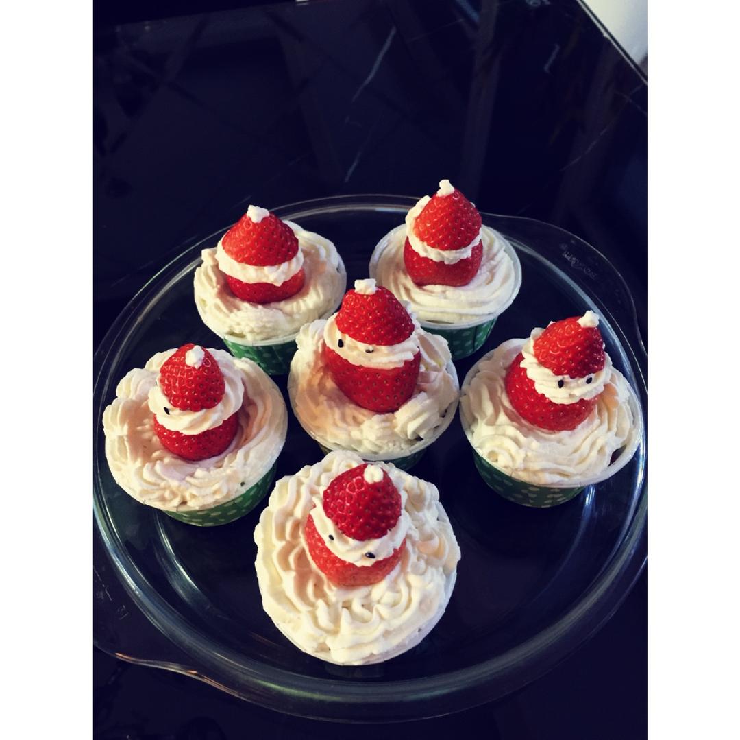 圣诞老人杯子蛋糕【曼达小馆】2016年圣诞Party专场