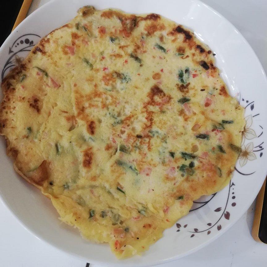 🌈第1道快手早餐✨香嫩软糯奶香鸡蛋饼💕