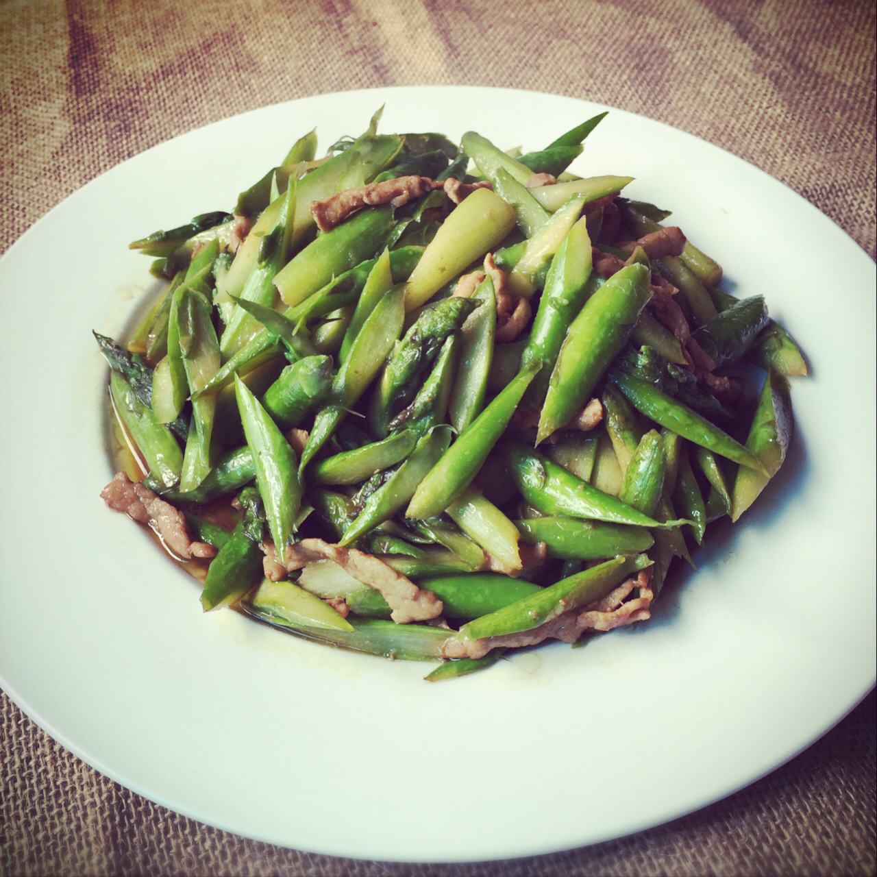 芦笋炒肉