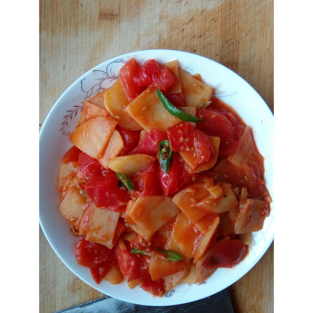 西红柿炒土豆
