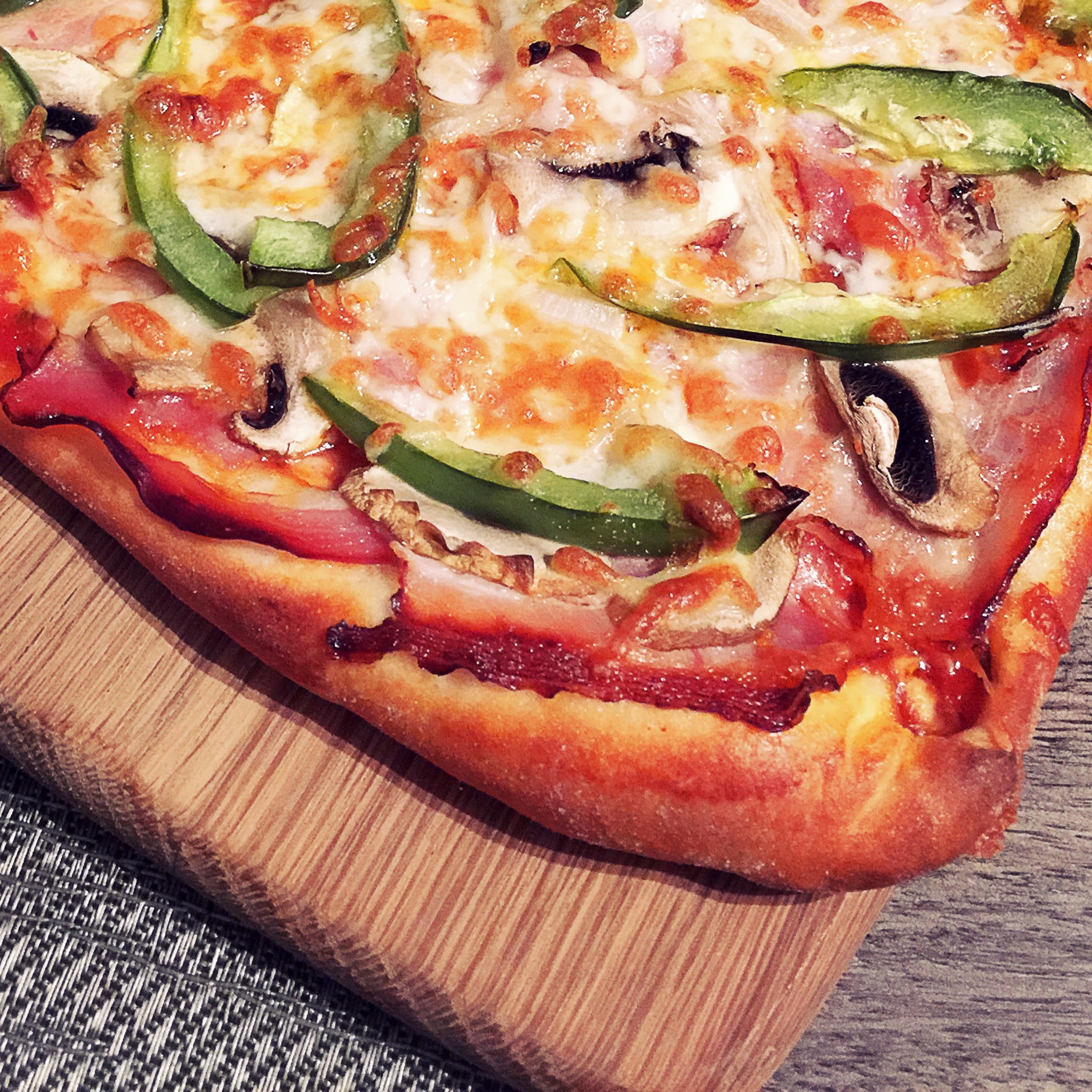 培根蔬菜pizza 面包机版