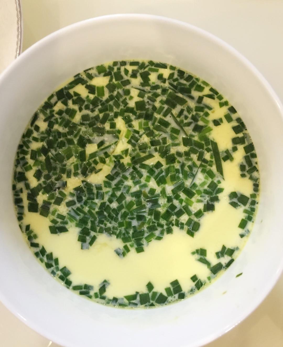 韭菜蛋羹的做法