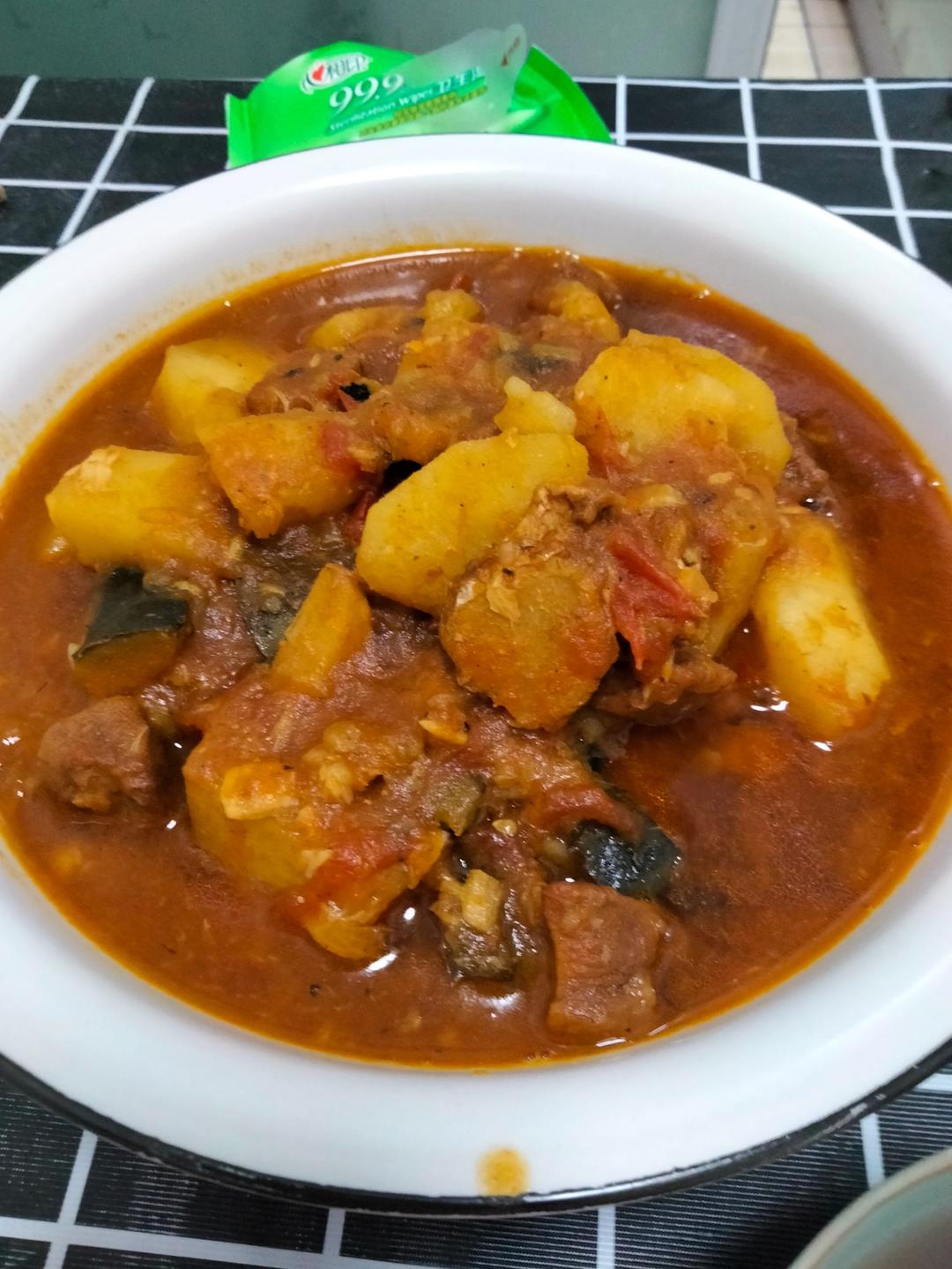 番茄土豆炖牛腩