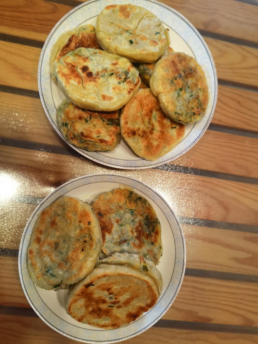 皮薄如纸的韭菜馅饼|免揉面法