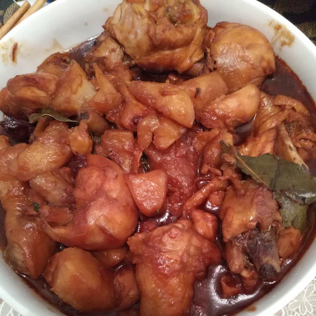土豆焖鸡腿