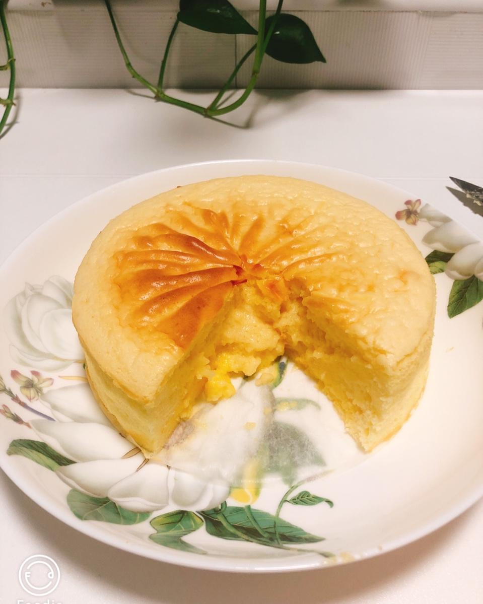 19滴麻麻做的芝士爆浆流心半熟蛋糕