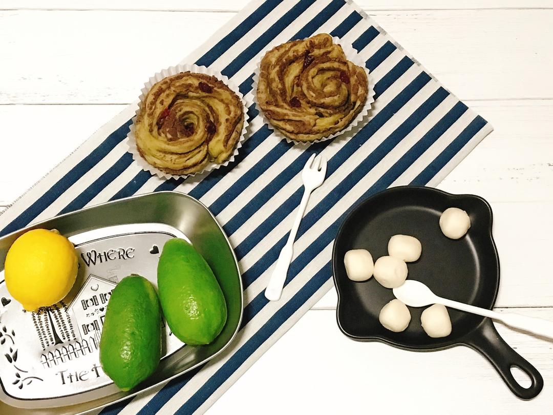 抹茶蔓越莓豆沙卷