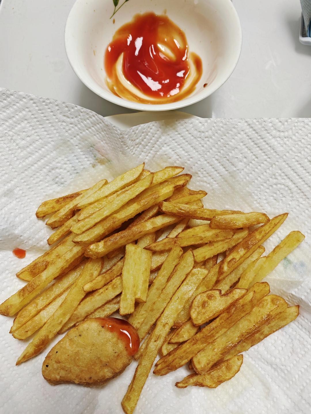 最简单炸薯条，比买的还好吃