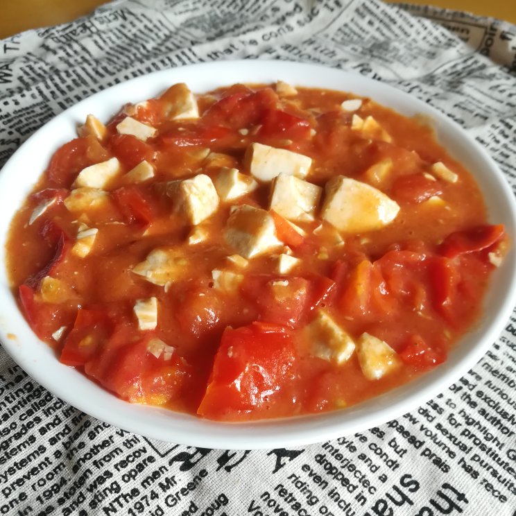 番茄金沙烩豆腐