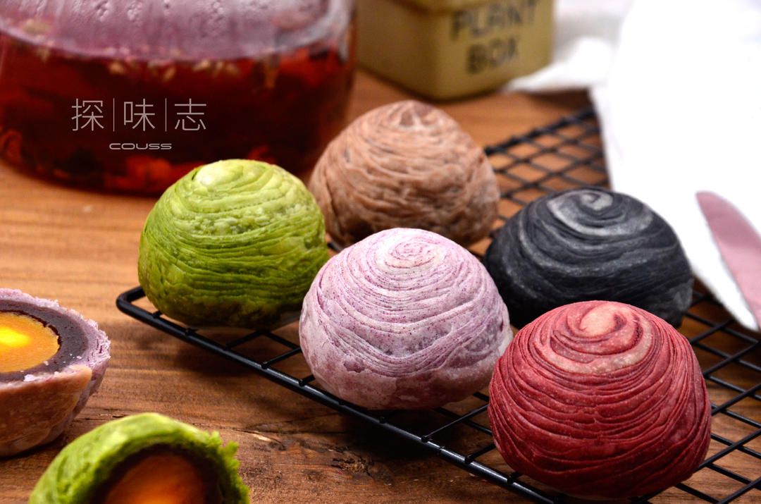 【螺旋蛋黄酥】——COUSS CO-787M智能烤箱出品的做法