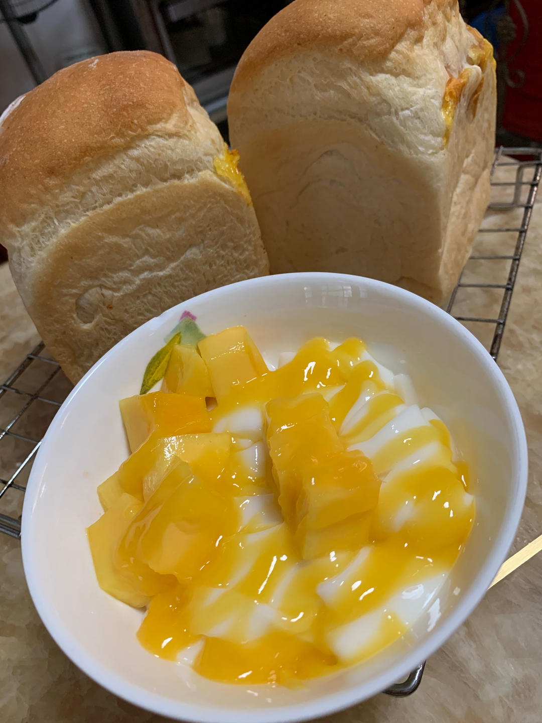 双重芝士早餐吐司