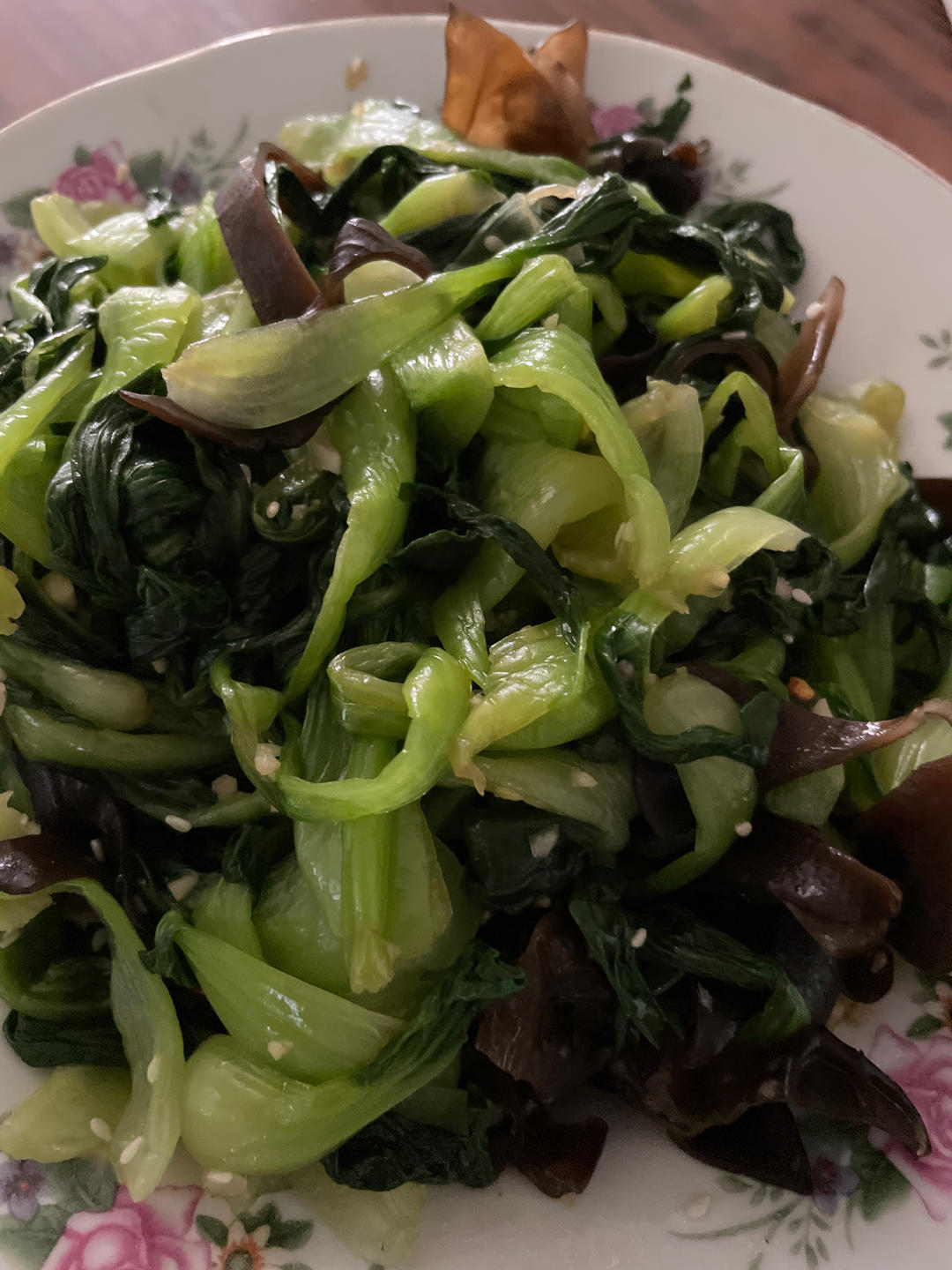 清爽开胃凉菜｜凉拌菠菜木耳