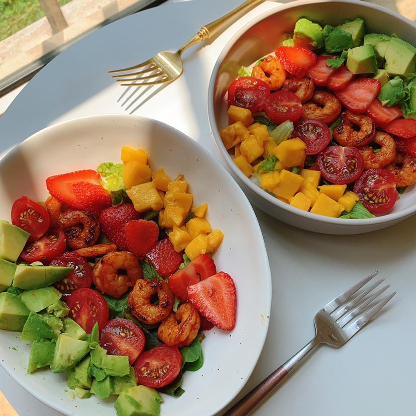 牛油果虾仁沙拉