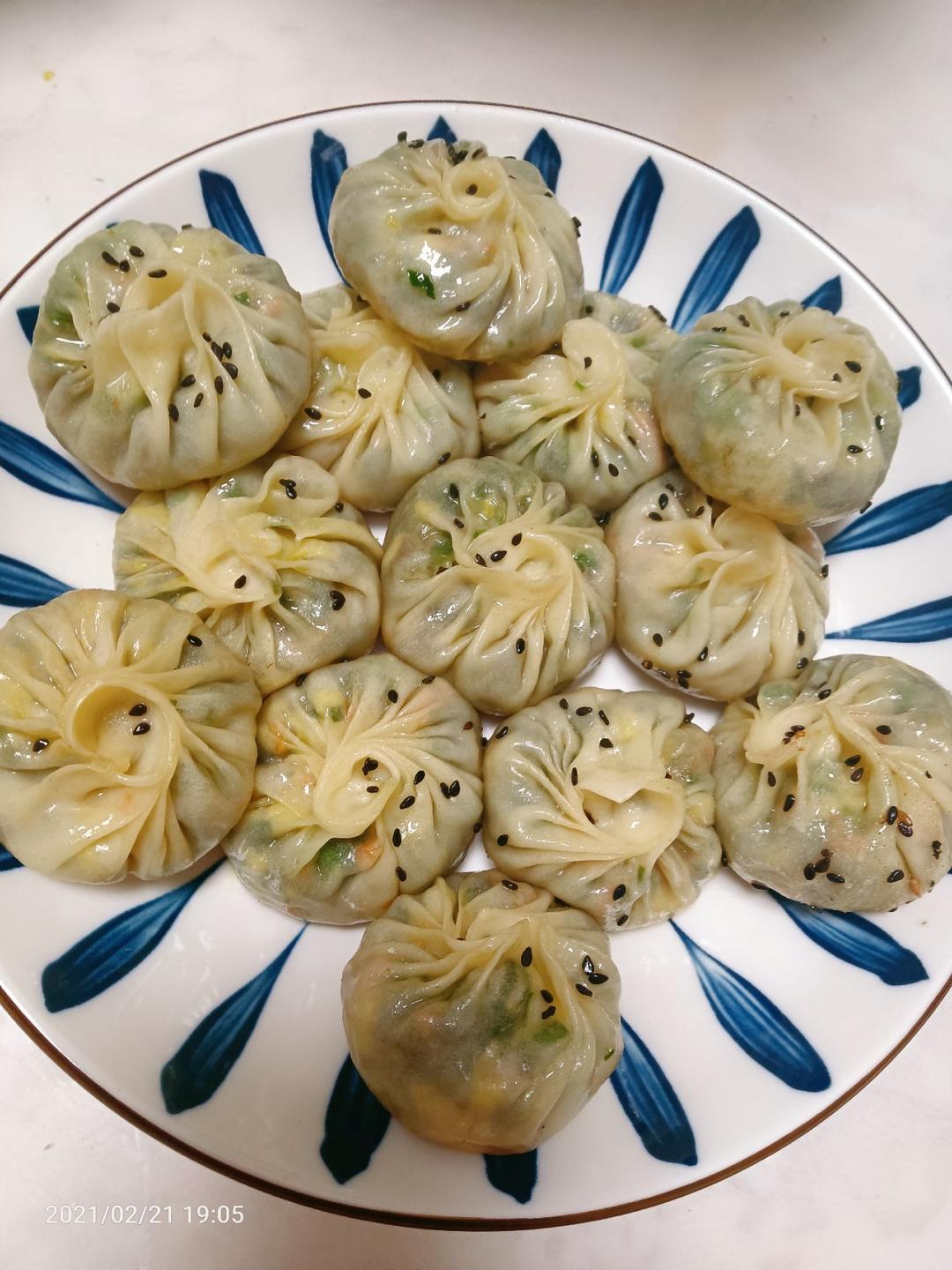 好吃又快手的薄皮素生煎（饺子皮版)