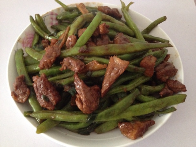 豆角炒肉