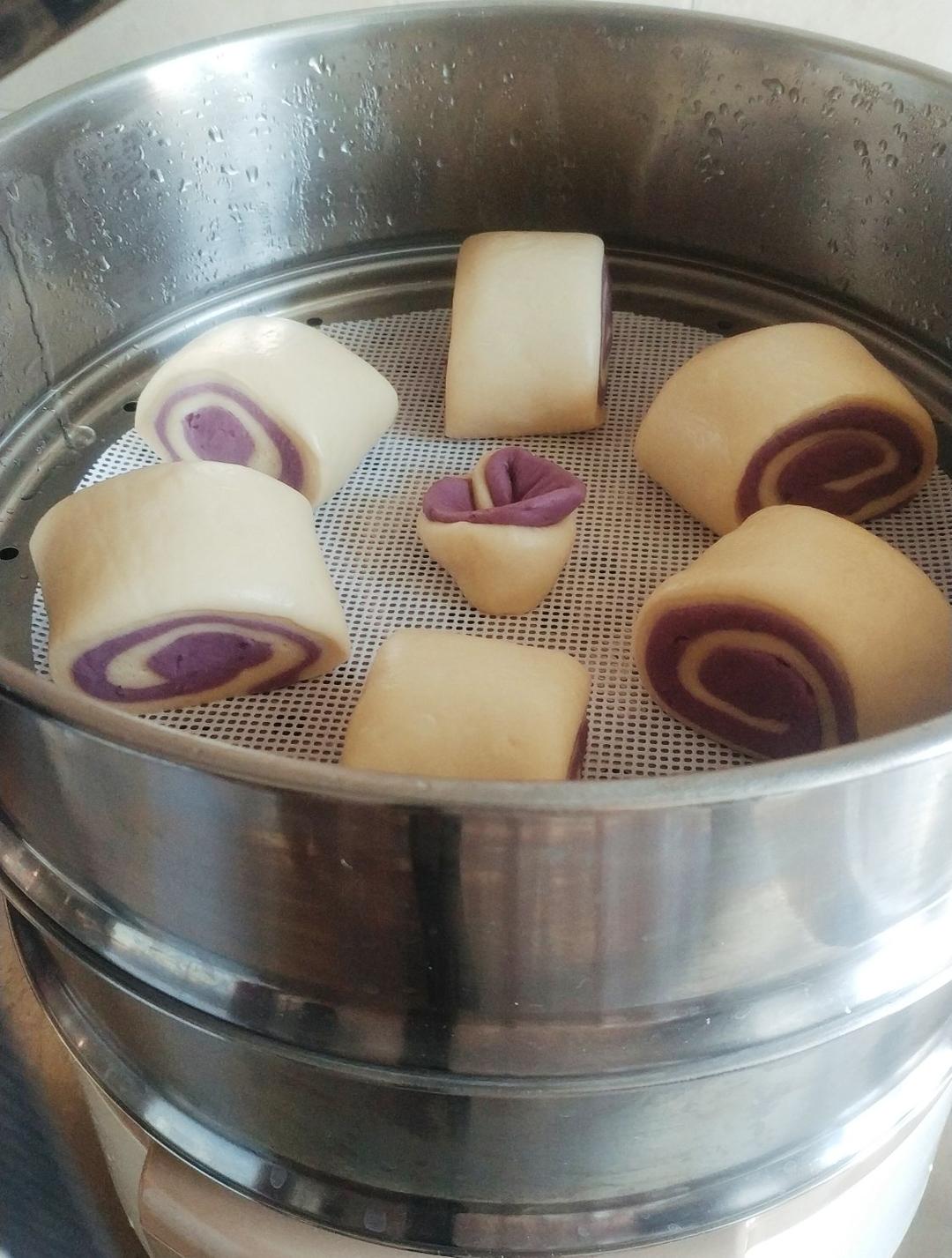奶香紫薯馒头